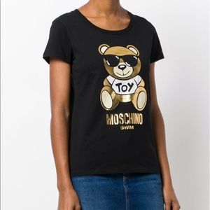 Moschino Swim Toy Tee in Black
